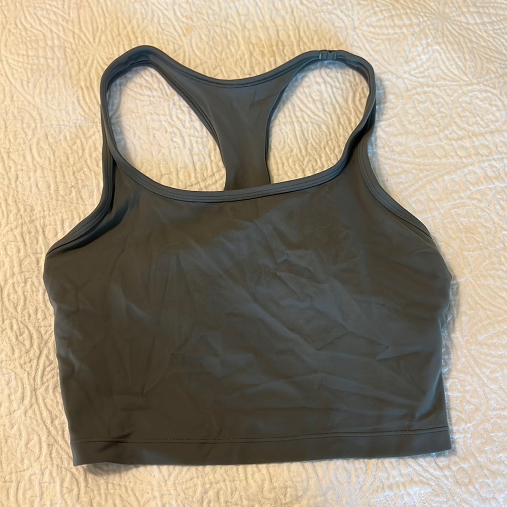 Cropped sports bra tank top